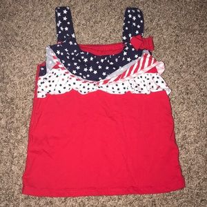 Red Blue White Fourth of July Tank Top